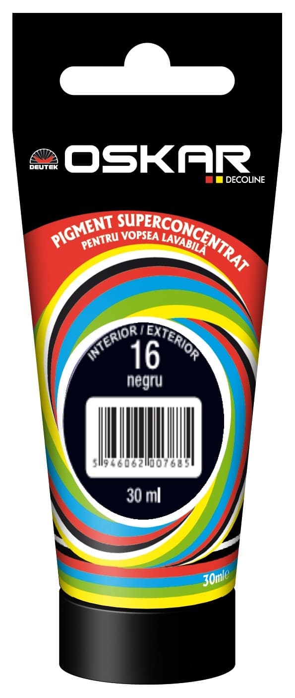OSKAR Pigment Concentrat 16,  30 ml, negru, Int/Ext