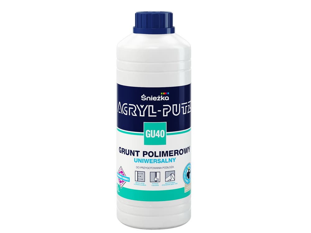 Grund    ACRYL PUTZ GU-40 int-ext,polimeric universal, 1 L Sniez