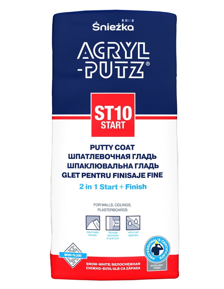 Acryl-Putz ST 10 - 5 kg , chit pentru interior 