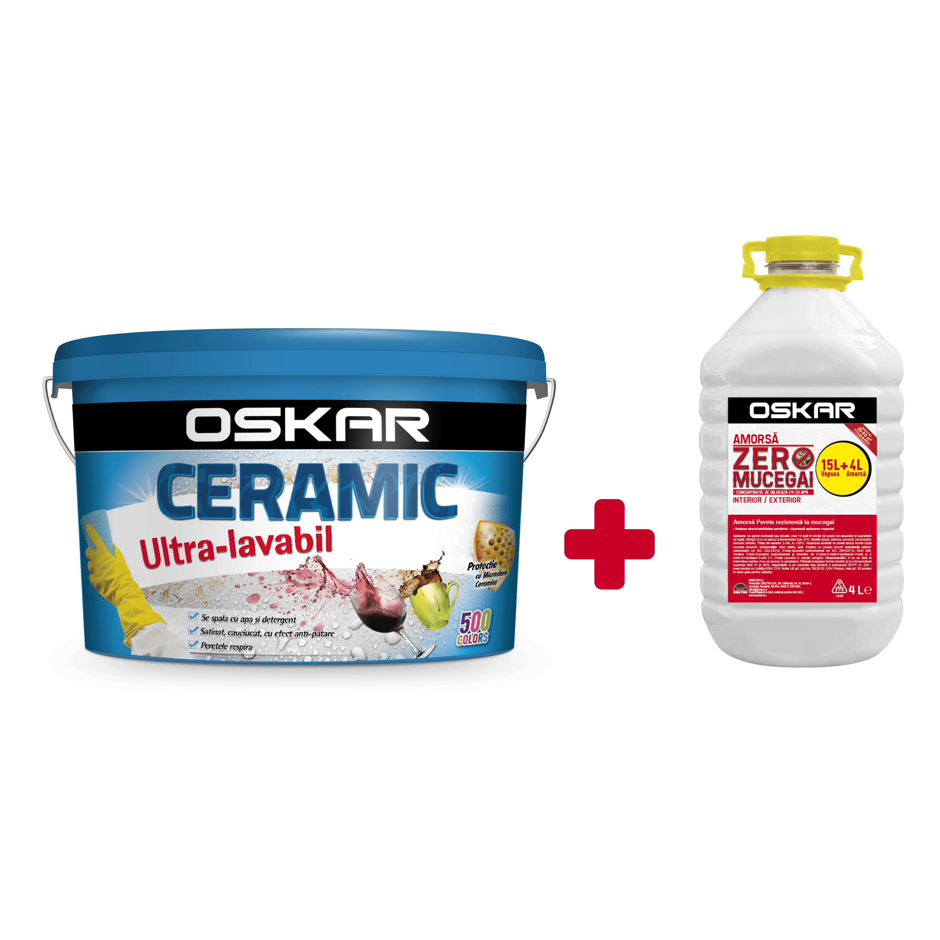 zzOSKAR   Ceramic Ultralavabil Int Alb  SATIN, 15L+ 4L- AZM (PRO