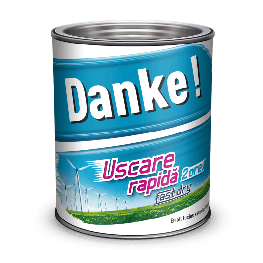 EMAIL DANKE 0.75L, gri vernil, ext./int. uscare rapida 