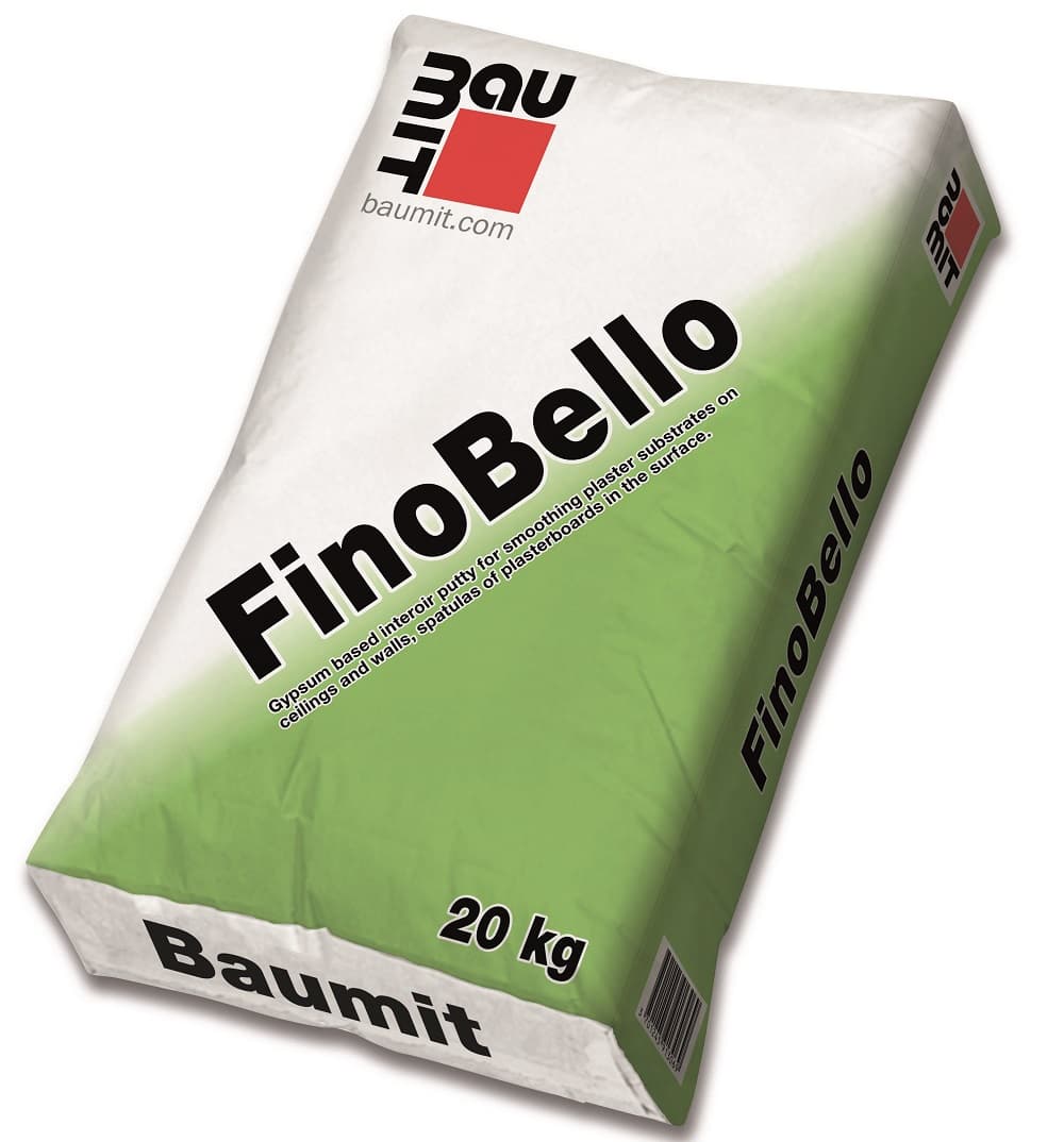 Baumit Fino Bello 20kg (Glet extrafin de ipsos 0-6 mm), 0.8 kg/m