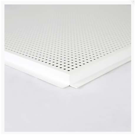 TAVAN    - Placa METAL  perforata  (LAY-IN) 600x600x0.4 RAL 9016