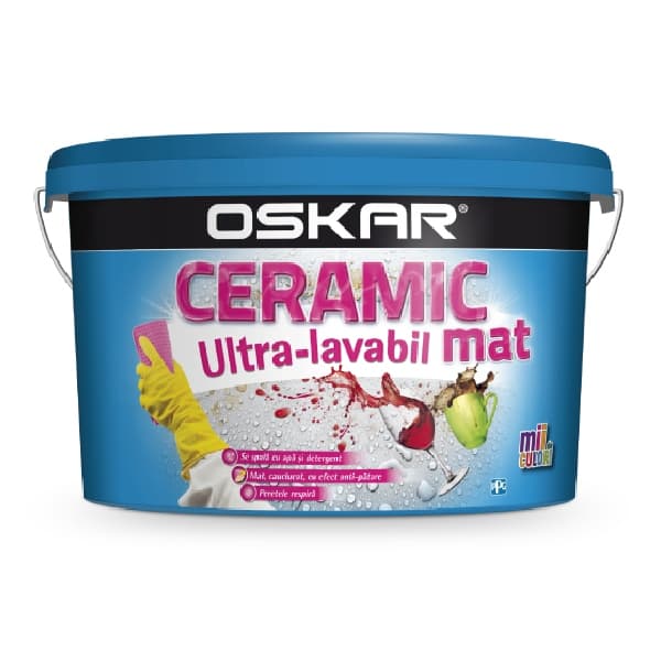 zzOSKAR   Ceramic Ultralavabil Int Alb, MAT, 8,5L, vopsea lavabi