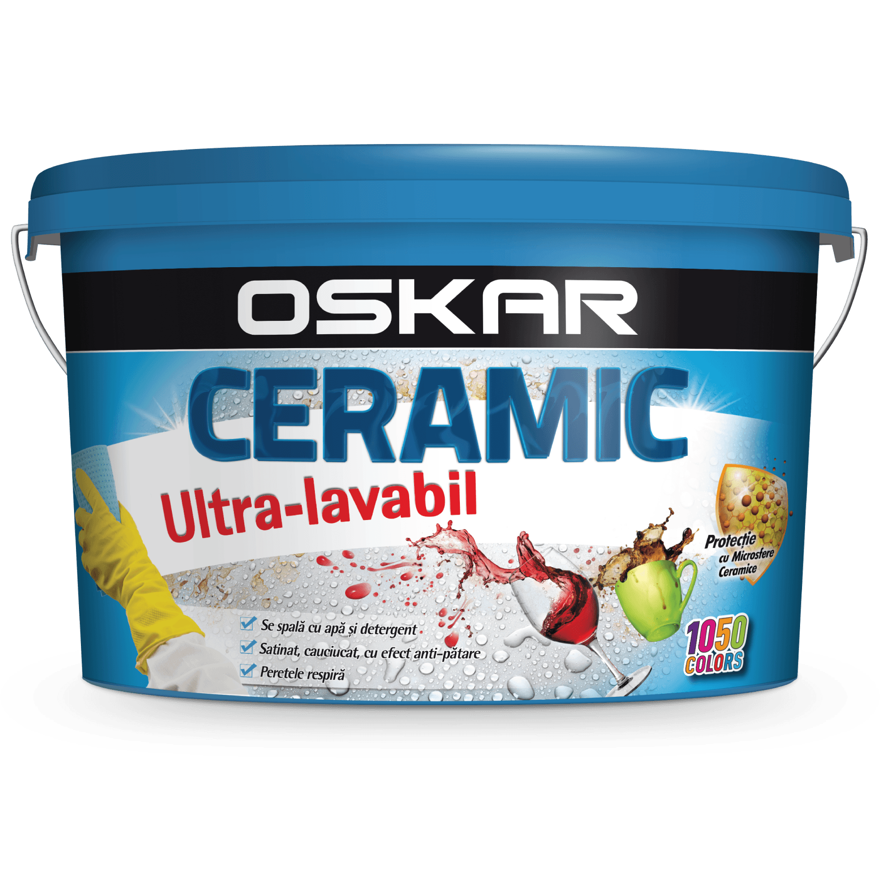 zzOSKAR   Ceramic Ultralavabil Int Alb  SATIN, 8,5L,  vopsea lav