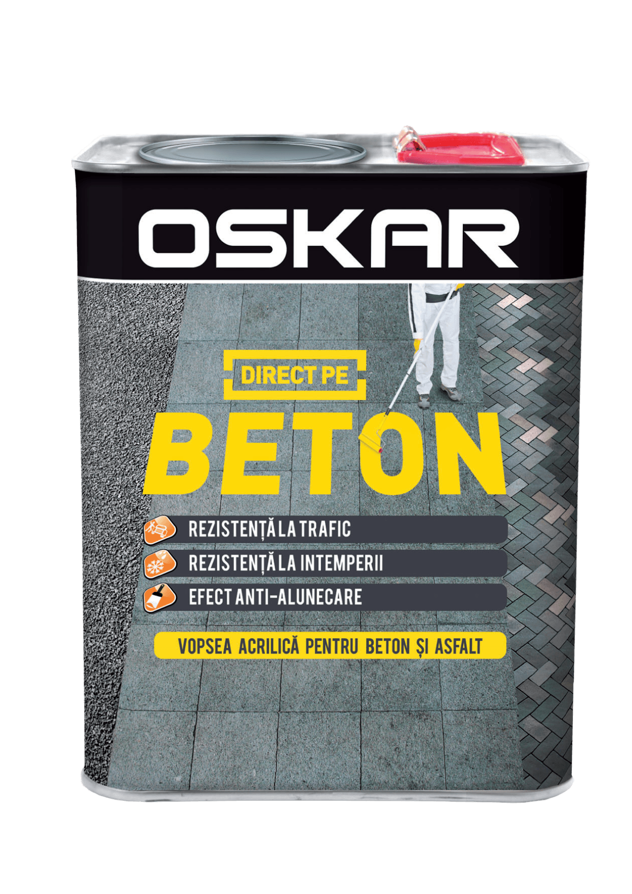 zzOSKAR BETON Email, 0.75L, Galben 