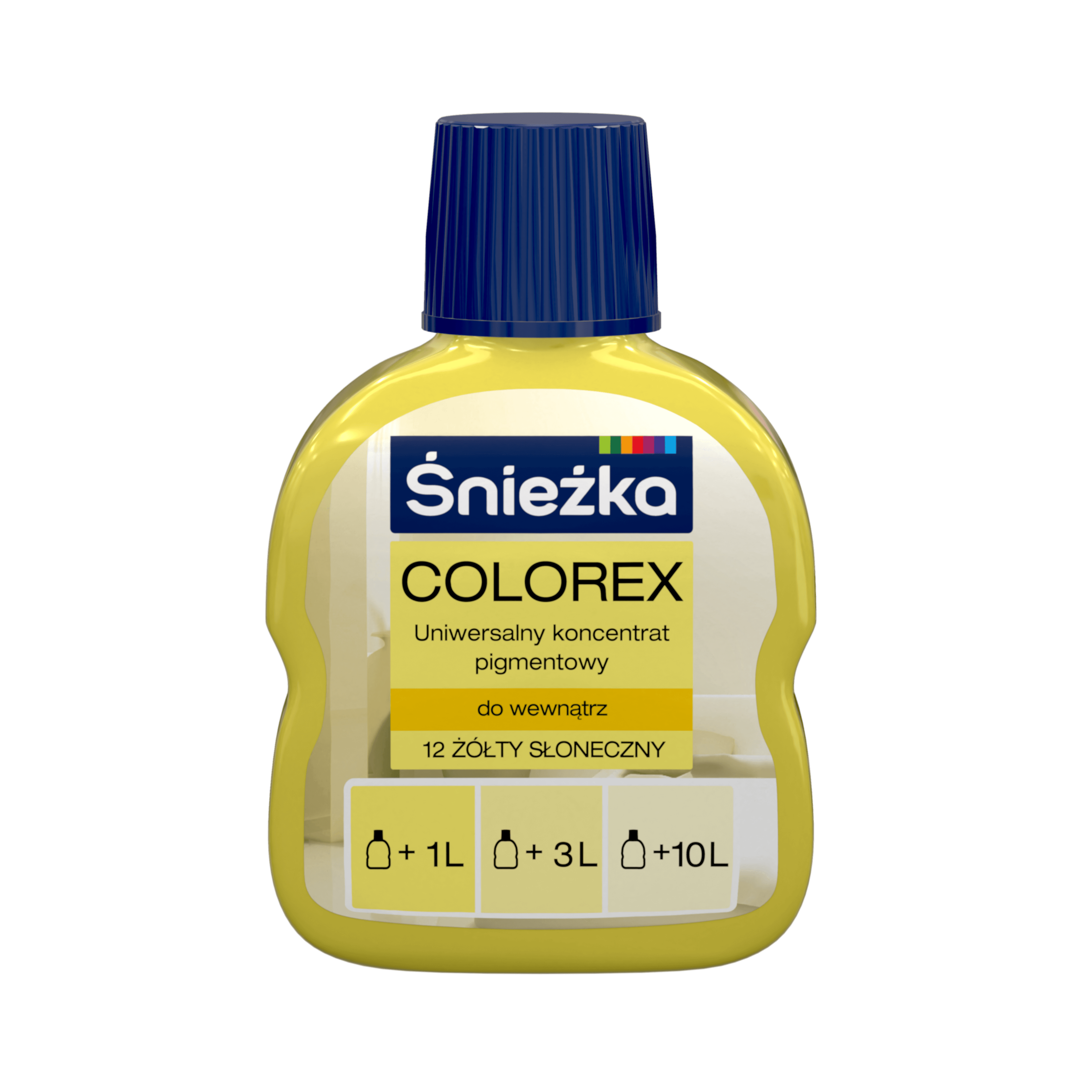 COLOREX, Nr 12,  0.1L, galben aprins, colorant, int.