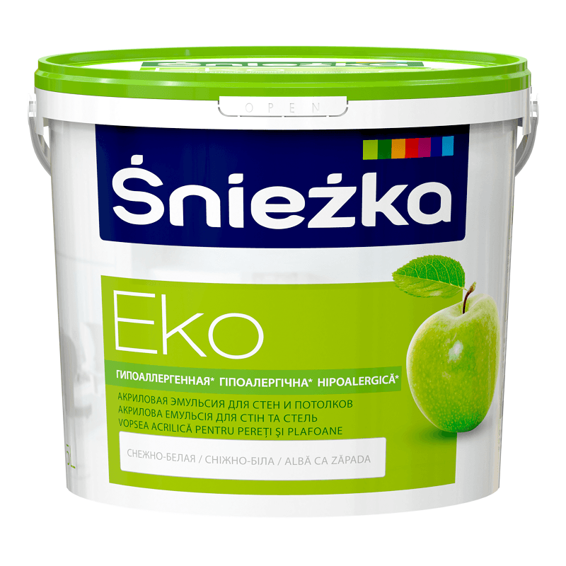 EKO-SNIEZKA , 5 L, vopsea emulsie bz.acril
