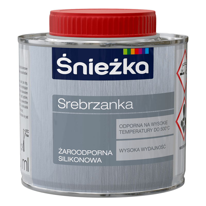 SREBRZANKA 0,2L, termostabila (500 C), vopsea de silicon$