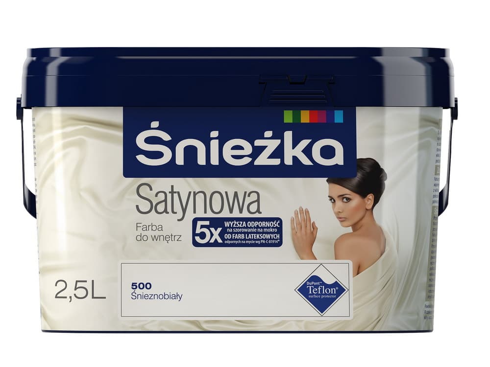 SNIEZKA SATYNOWA, 2.5L, vopsea emulsie interior