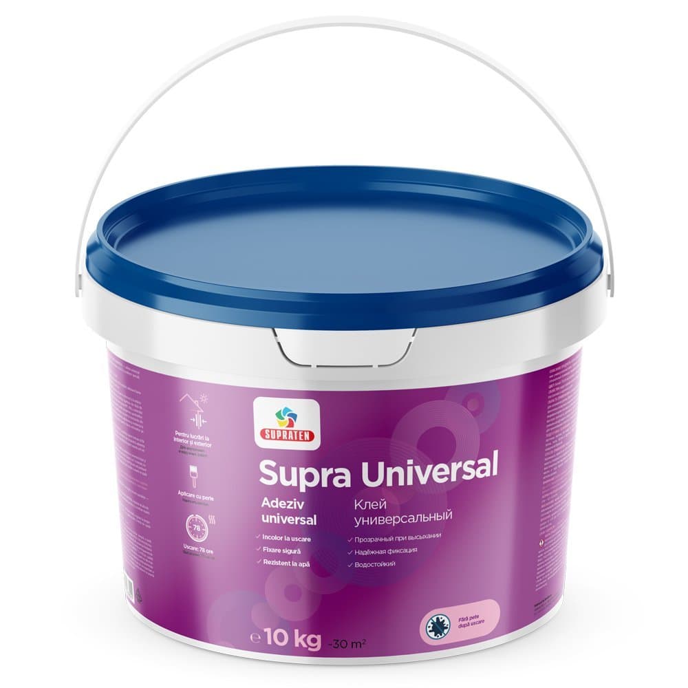 Adeziv *   tapete   Supra Universal, 10 kg (44) (0.3-0.4g/m2) (A