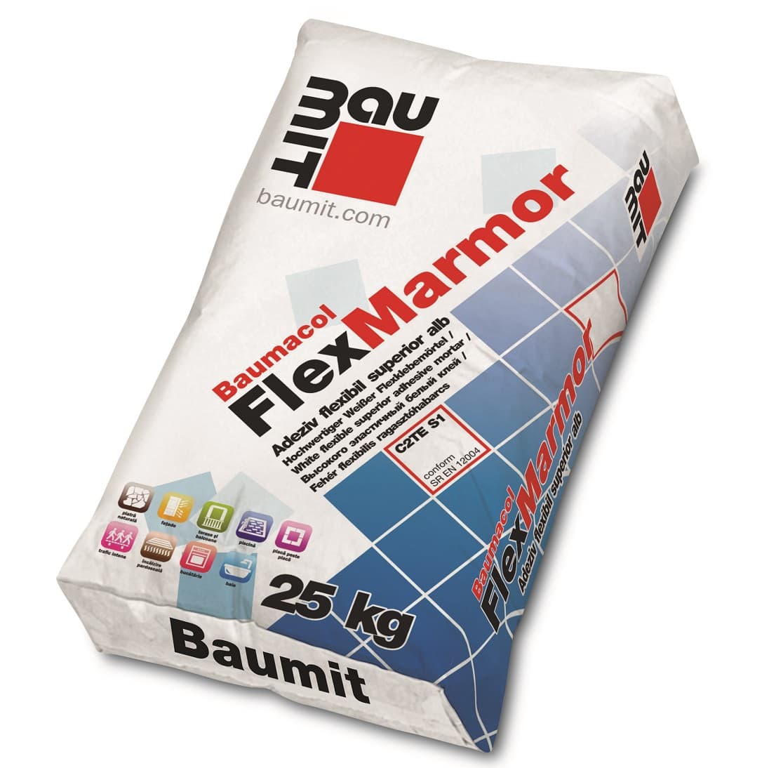 Baumit Adeziv FlexMarmor alb int/ext, 25 kg (54)