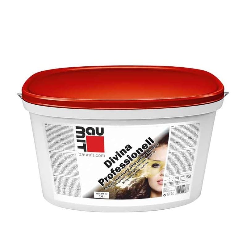 Baumit Vopsea Divina Professionell 14 L(lavabila, alba, pentru i
