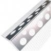Cornier  aluminiu METPOL (Mega) 3.0 m,(23.5x23.5mm)(50) perforat