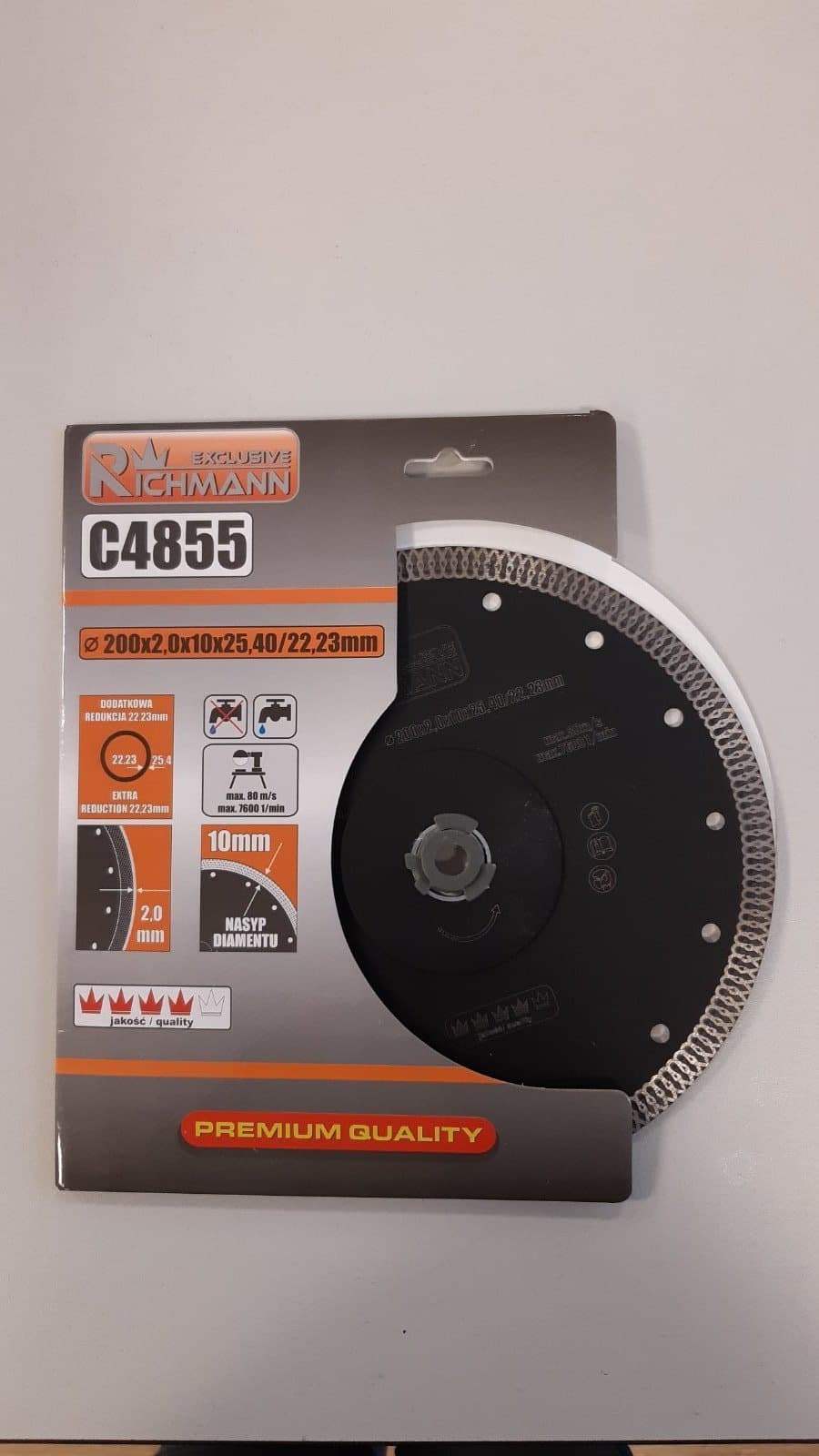 Disc cu diamante    200 x 2.0 mm,C4855 Richmann, 