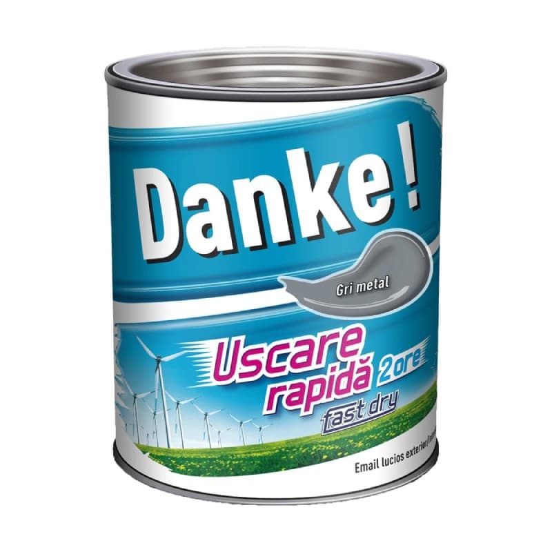 zzEMAIL DANKE 0.75L, gri metal, ext./int. uscare rapida