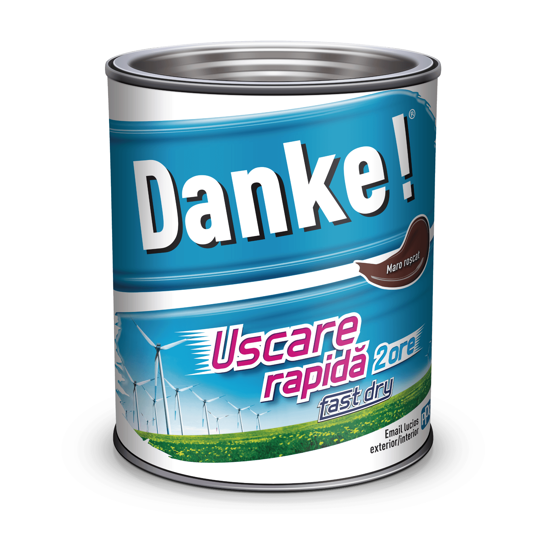 EMAIL DANKE 2.5L, maro roscat, ext./int. uscare rapida 