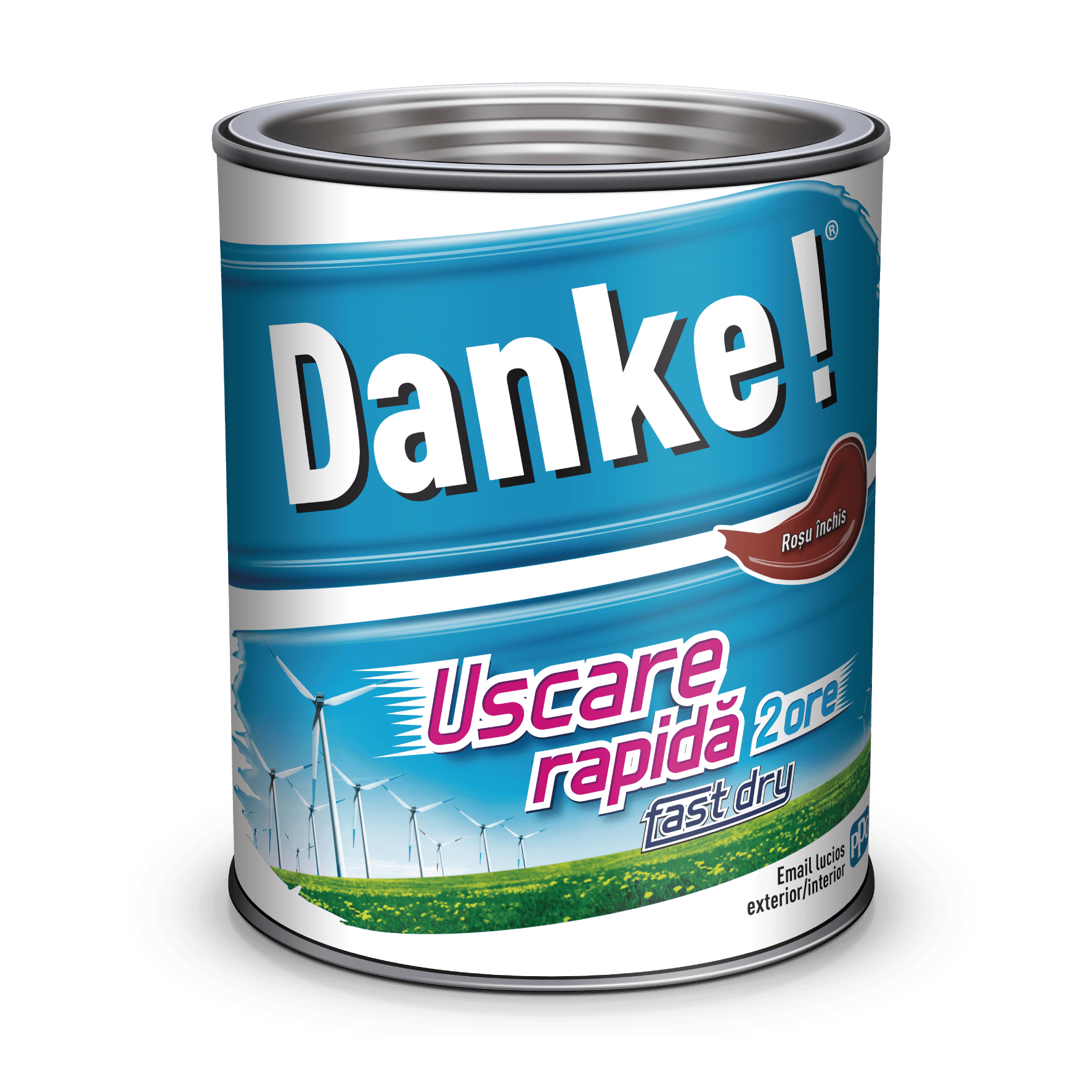 EMAIL DANKE 2.5L, rosu inchis, ext./int. uscare rapida