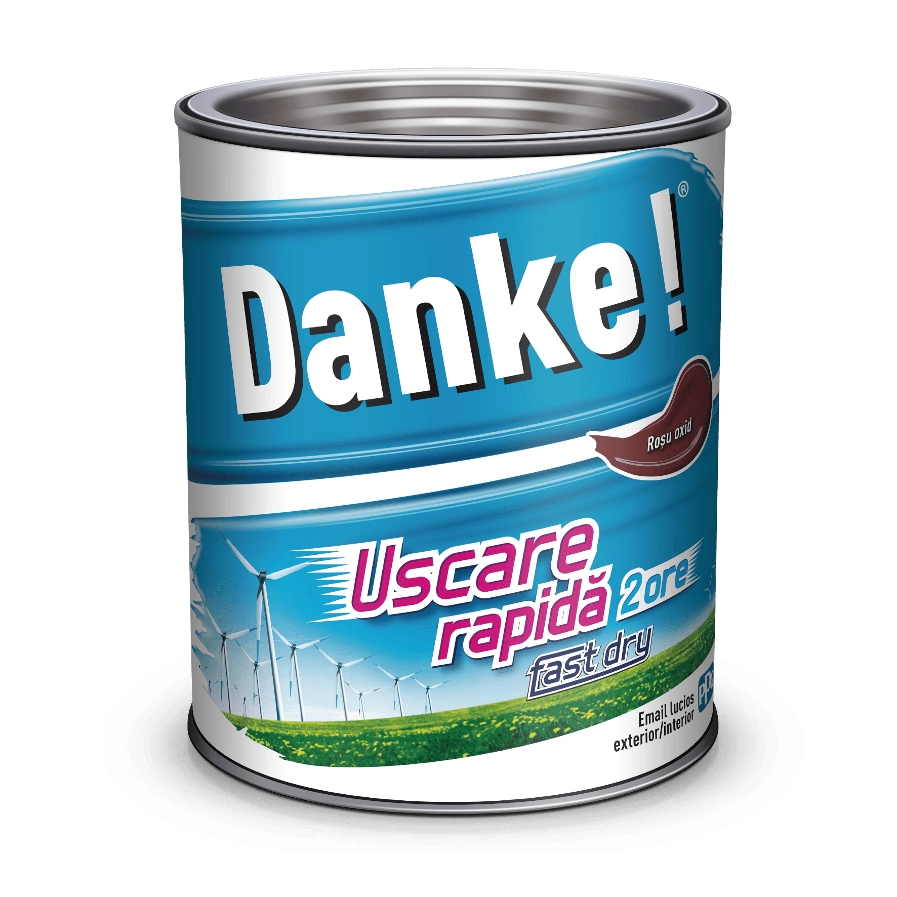 EMAIL DANKE 2.5L, rosu oxid, ext./int. uscare rapida 