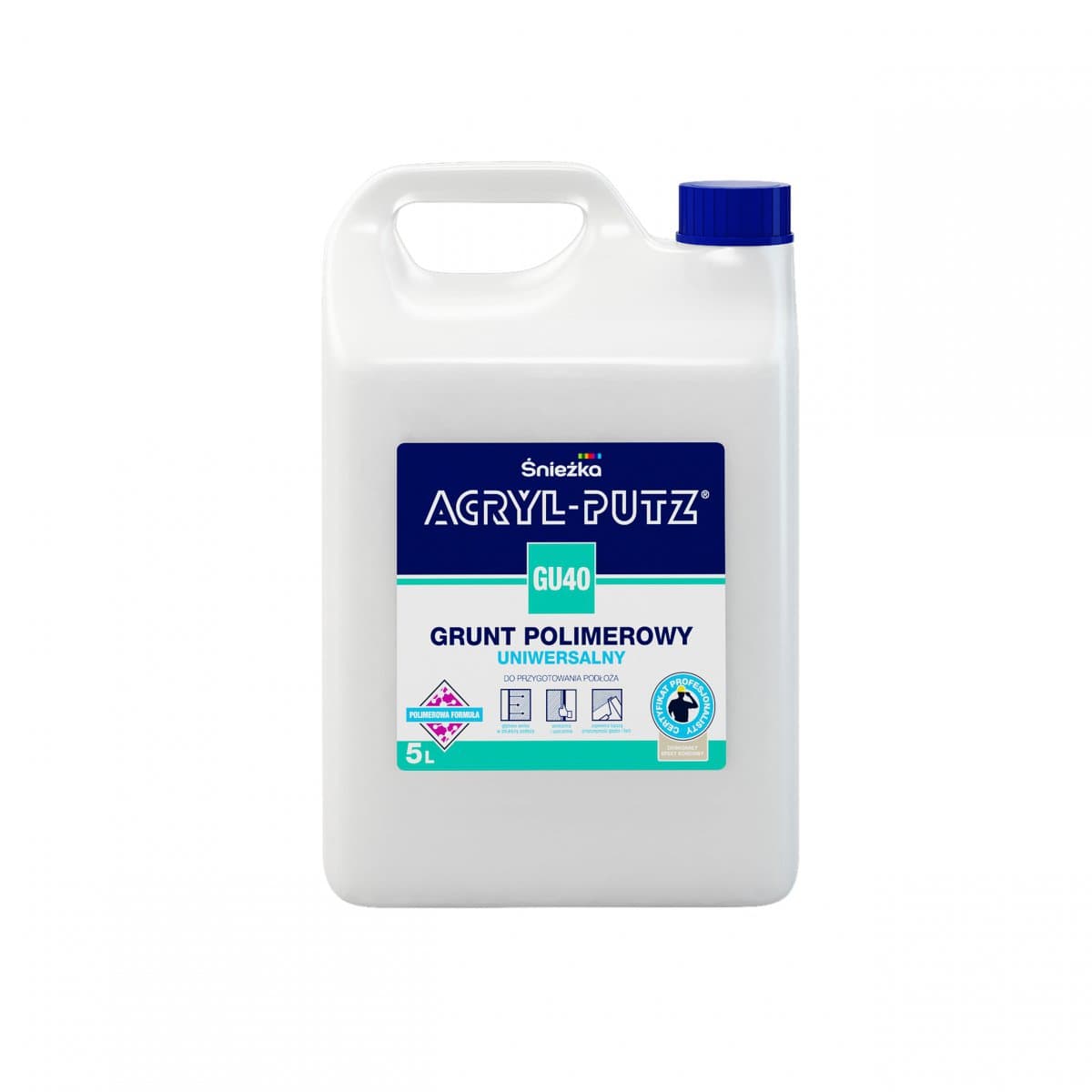 Grund    ACRYL PUTZ GU-40 int-ext,polimeric universal, 5 L Sniez