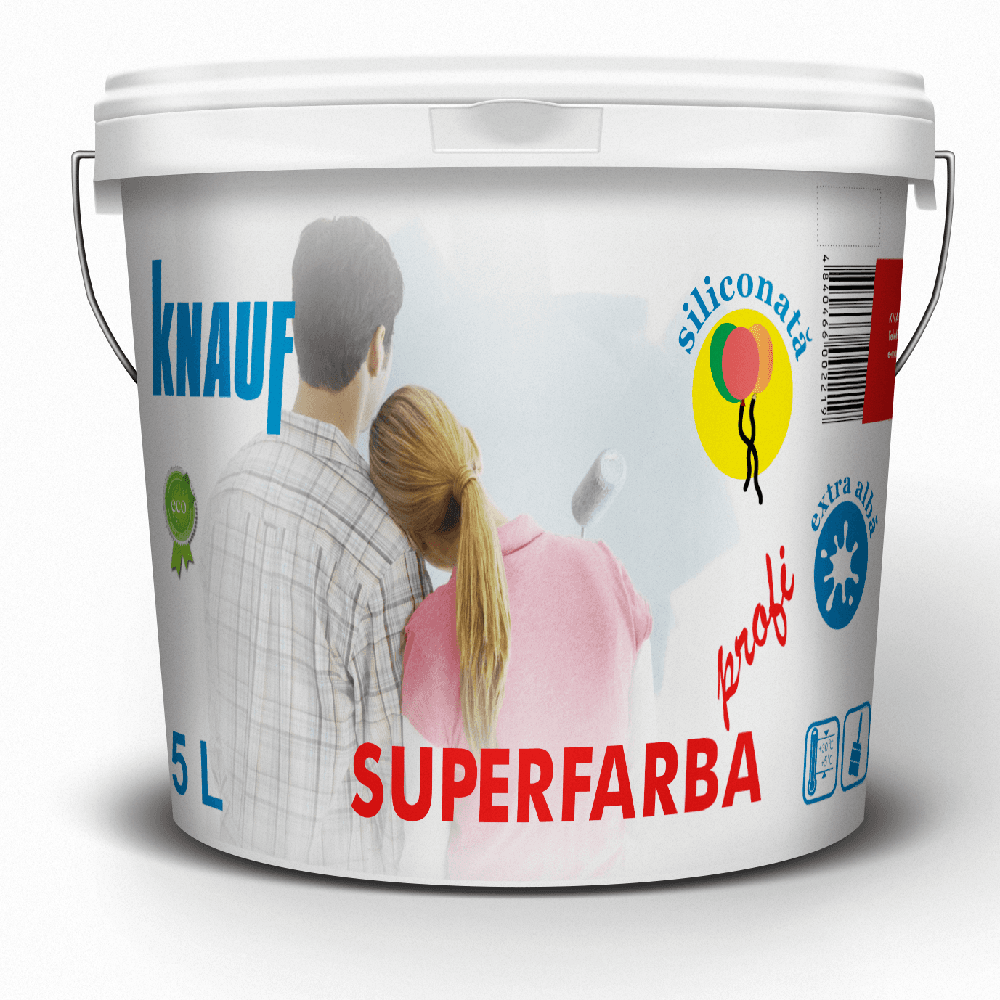 KNAUF   Vopsea    PROFI   3 L.  SUPERFARBA  (acril,interior)