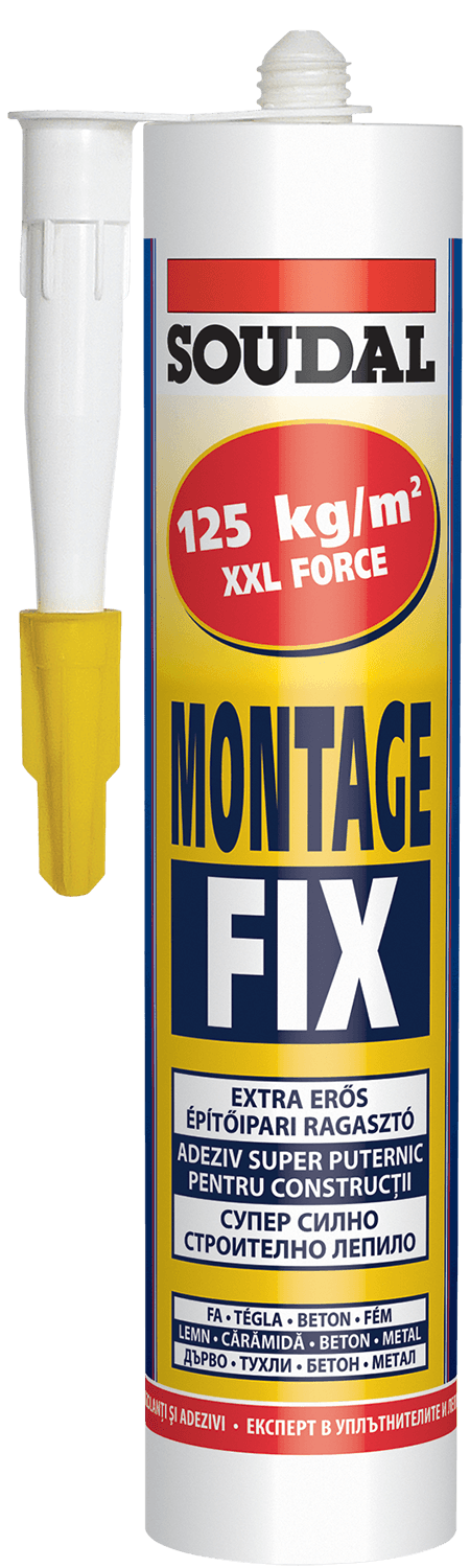 SOUDAL   Cuie lic Montage Fix 280 ml (12) alb,acrilic,123108