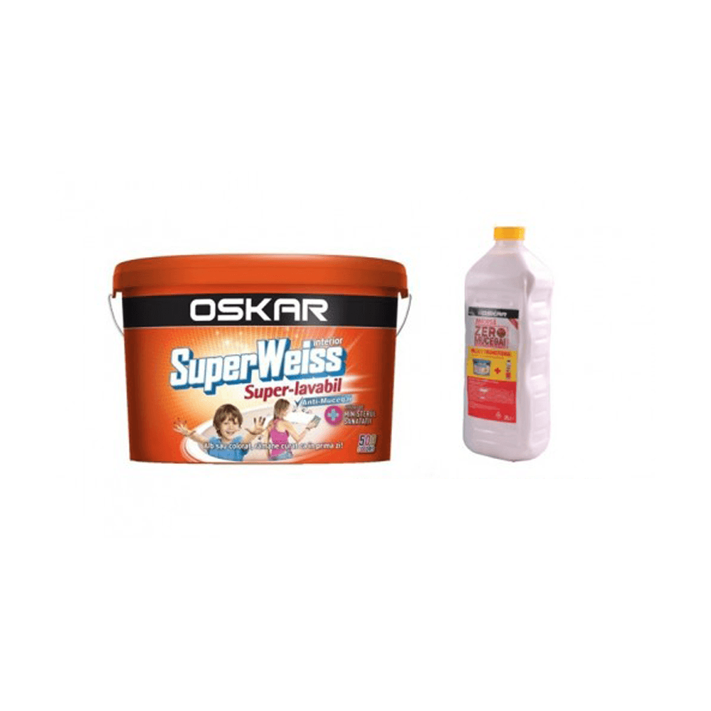 OSKAR Super Weiss -S.L., 8.5L + 2L AZM (PROMO) vopsea lavabila i