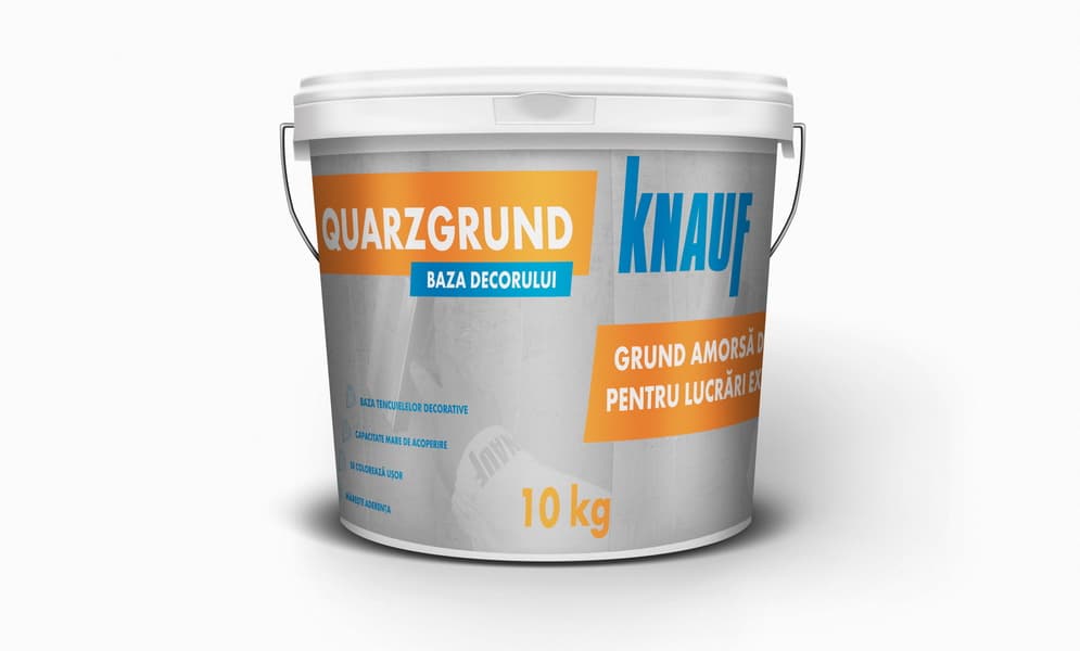 Grund    QUARZGRUND, 10 kg Knauf cu cuart pt plastere, int.-ext