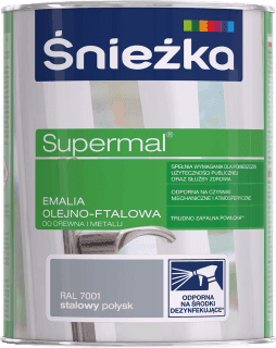 Supermal, 0,8 L, neagra, vopsea email F520
