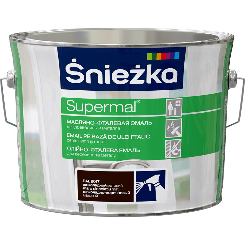 Supermal, 2,5  L, CIOCOLATA-cafeniu, vopsea email RAL 8017