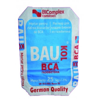 Adeziv  BAUKOL - BCA,25 kg  (pe baza de ciment) pt gazbeton, (50)