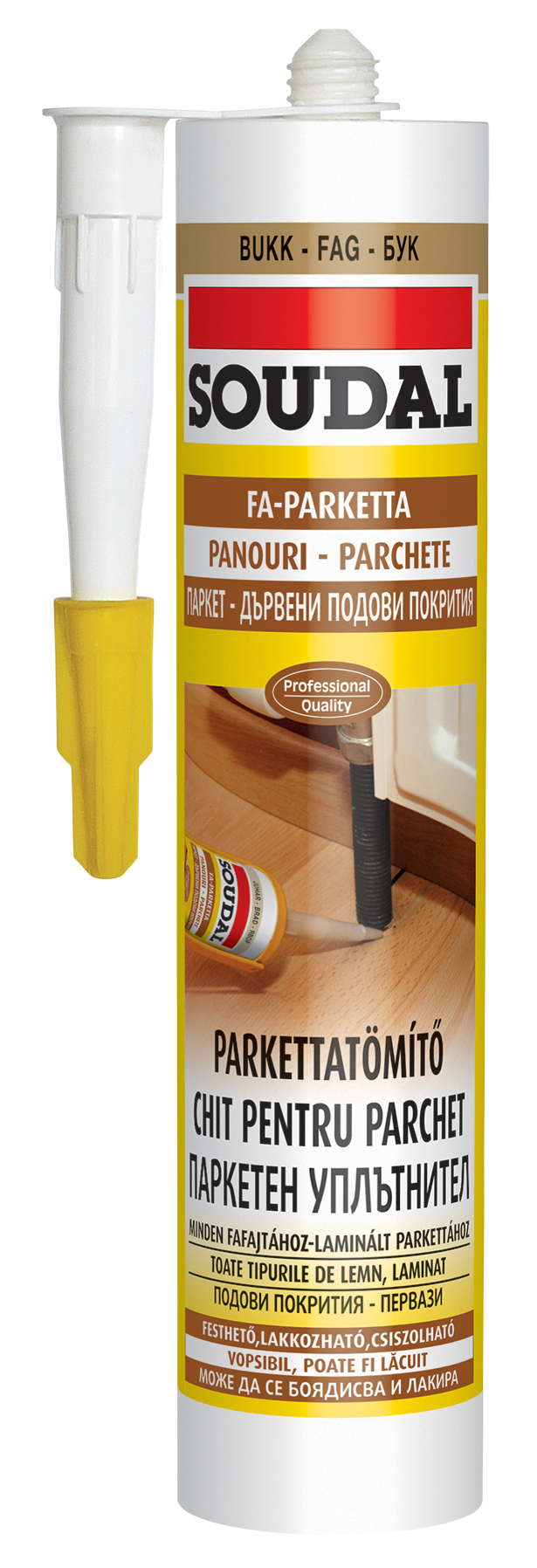 SOUDAL Chit parchet, MESTEACAN, 280ml (15) acrilic 113089