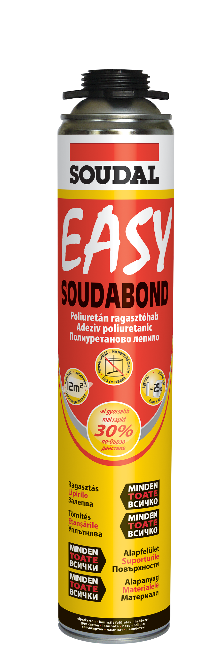 SOUDAL Adez. EasySoudabond pt PISTOL 750 ml (polist.vata,)(12) 123126$