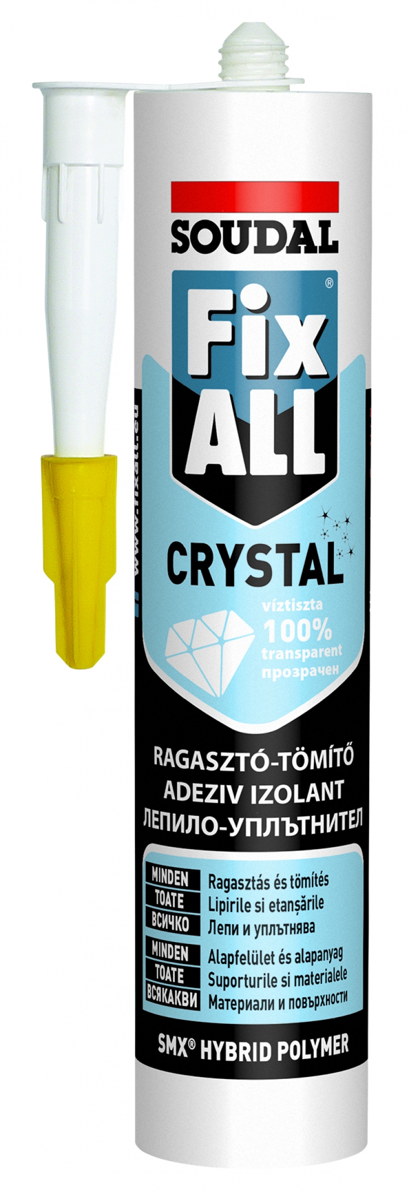 SOUDAL Adez. FIX ALL CRISTAL  290 ml (12) transparent 119382