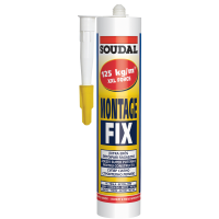 SOUDAL   Cuie lic Montage Fix 280 ml (12) alb,acrilic,123108