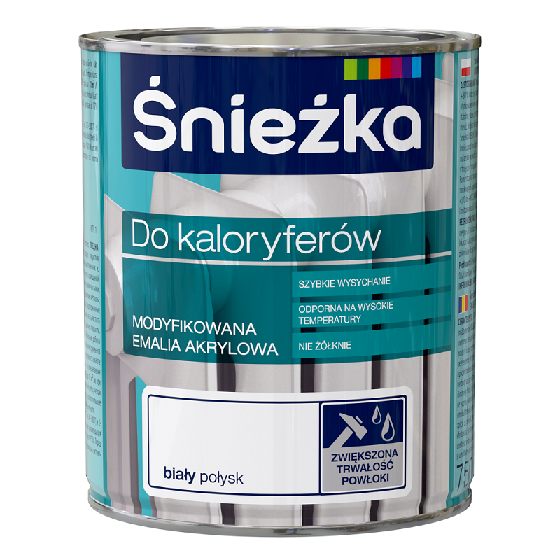 SNIEZKA  pentru calorifer, 0,75 L, vopsea acrilica,luc.