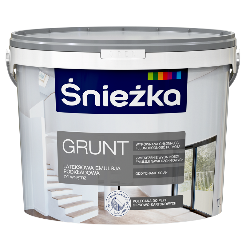 GRUND SNIEZKA,10L,alb,grund-vopsea de latex,interior