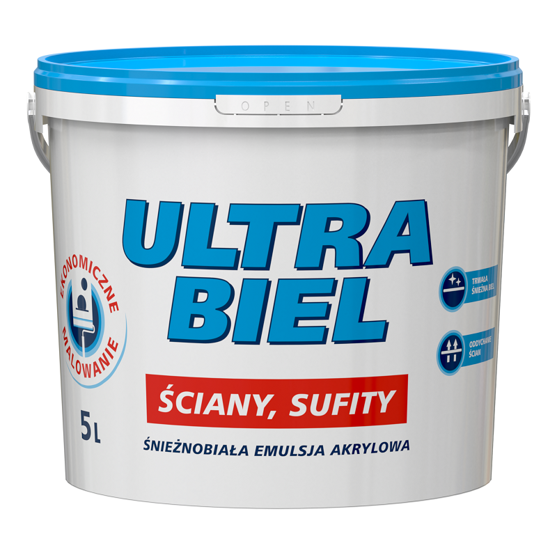 SNIEZKA ULTRA BIEL,  1L, vopsea emulsie bz.acril