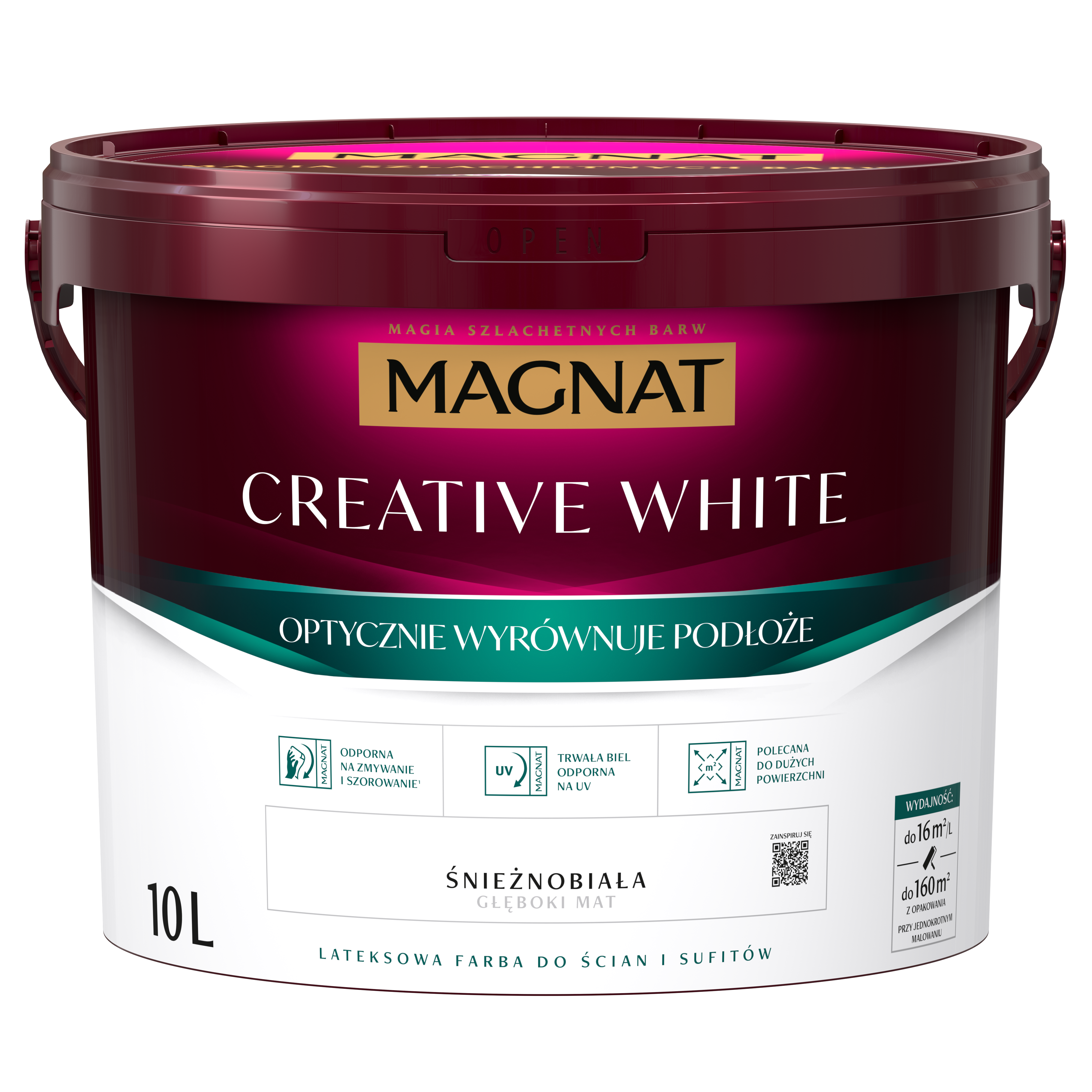 MAGNAT Creative, 10 L alb, vopsea interior