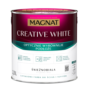 MAGNAT Creative, 2.5 L alb, vopsea interior