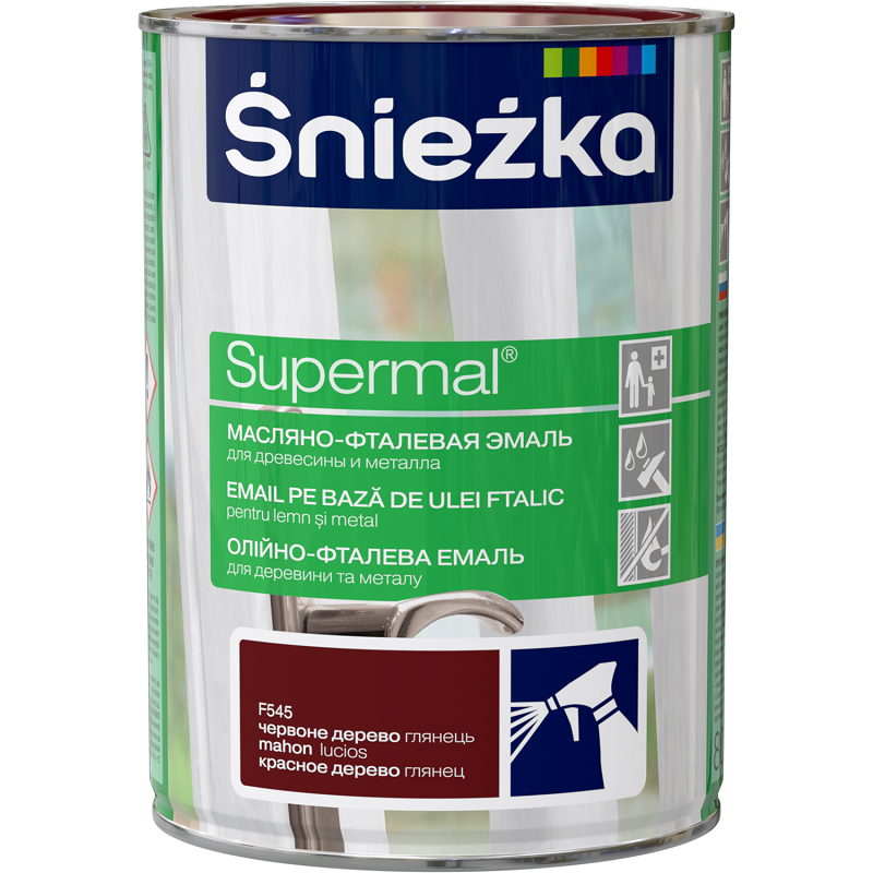 Supermal, 0,8 L, mahon, vopsea email F545