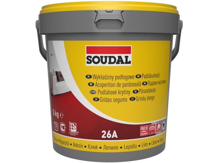 SOUDAL Adez.26 A 5 kg, pt linole,mocheta,covor PVC,vinil  107642