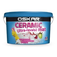 OSKAR   Ceramic Ultralavabil Int Alb, MAT 15L+ 4L- AZM (PROMO), vopsea lavabila