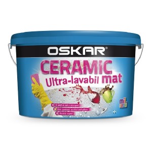 OSKAR   Ceramic Ultralavabil Int Alb, MAT, 15L,  vopsea lavabila