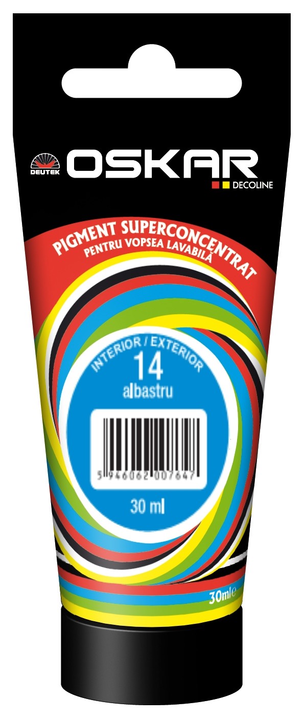 OSKAR Pigment Concentrat 14,  30 ml, albastru, Int/Ext