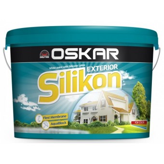 OSKAR Silikon EXT, 15L, alb, vopsea lavabila cu latex siliconat