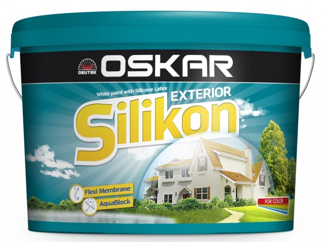 OSKAR Silikon EXT, 15L, alb, vopsea lavabila cu latex siliconat