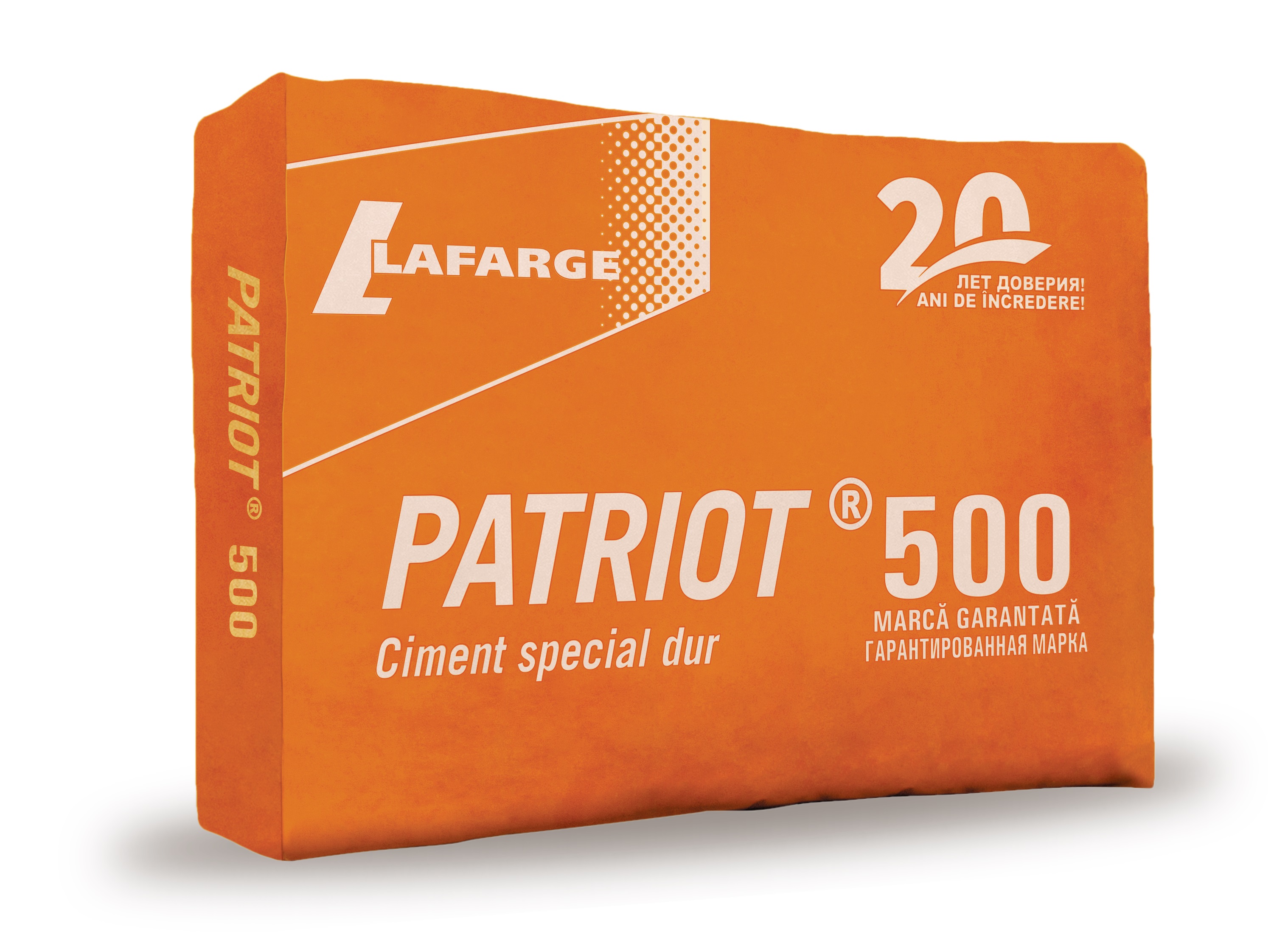 Ciment *   PATRIOT, M500, (CEM ALL- 42,5), 40 kg beton dur (40)