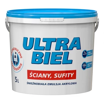 SNIEZKA ULTRA BIEL,  5L, vopsea emulsie bz.acril