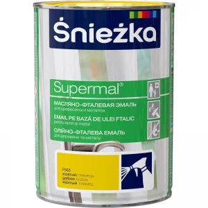 Supermal, 0,8 L, galben, vopsea email F565